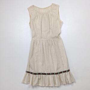 Vintage Tiny Town Dress Girls Size 6X Swiss Dot Boho Dress